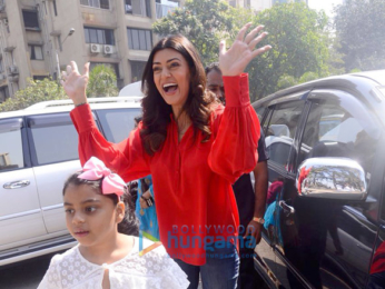 Sushmita Sen and Rouble Nagi snapped attending a Republic Day celebration