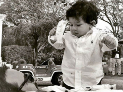 Wayback Wednesday: Taimur Ali Khan and Saif Ali Khan bond in this black and white photo
