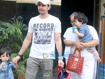 Taimur Ali Khan spotted at play school in Bandra