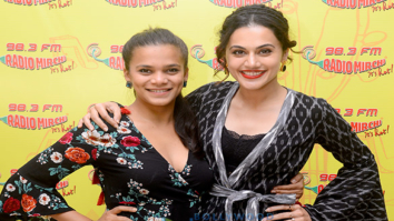 Taapsee Pannu and Srishti Srivastav snapped promoting Dil Juunglee at Radio Mirchi