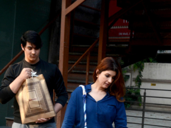 Twinkle Khanna and her son snapped outside FabIndia in Juhu