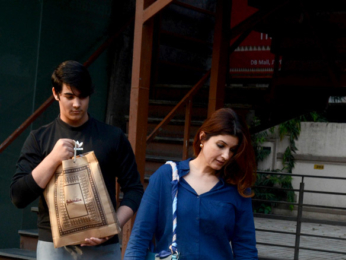 Twinkle Khanna and her son snapped outside FabIndia in Juhu