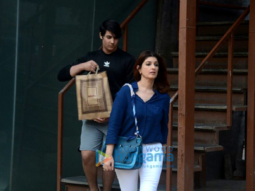 Twinkle Khanna snapped along with son Aarav in Juhu