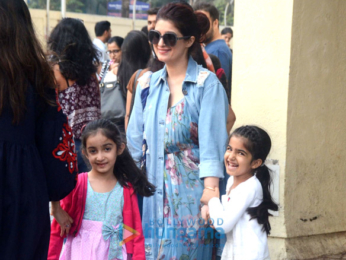 Twinkle Khanna snapped with Nitara at PVR, Juhu