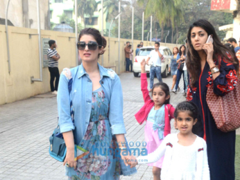 Twinkle Khanna snapped with Nitara at PVR, Juhu