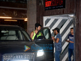 Varun Dhawan spotted at the gym
