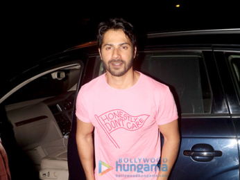 Varun Dhawan and Aayush Sharma spotted outside the gym