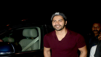 Varun Dhawan snapped with fans in Mumbai
