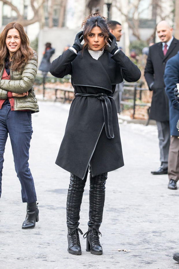 WATCH Priyanka Chopra is back in chilly NYC shooting for Quantico