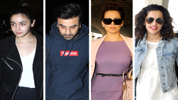 Weekly airport style: Alia Bhatt, Ranbir Kapoor, Kangana Ranaut, Karan Johar and Hrithik Roshan make a case for the monochromes!