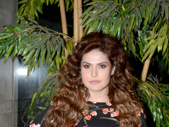 Zareen Khan snapped attending a screening of the film 1921