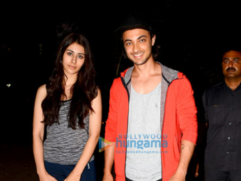 Aayush Sharma and Warina Hussain spotted at the dance class in Bandra