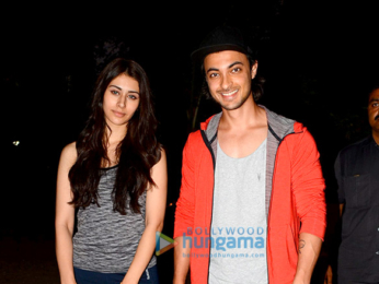 Aayush Sharma and Warina Hussain spotted at the dance class in Bandra