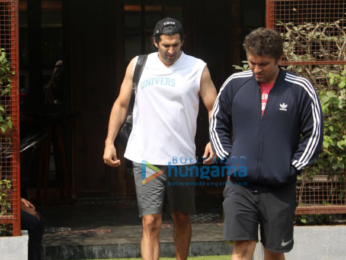 Aditya Roy Kapur and Mohit Suri spotted outside a cafe in Bandra