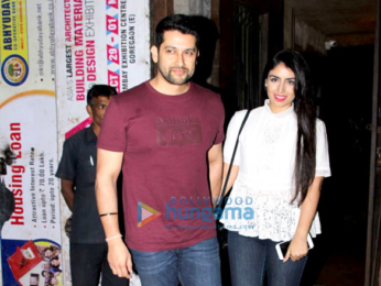 Aftab Shivdasani and wife Nin Dusanj snapped at Pali Bhavan