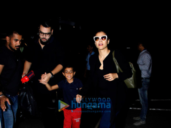 Ajay Devgn, Kajol, Sidharth Malhotra, Sussanne Khan and Aftab Shivdasini snapped at the Mumbai airport last night