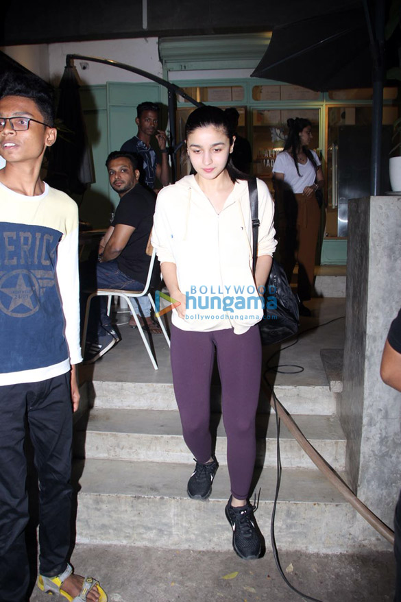 Alia Bhatt spotted at The Kitchen Garden in Bandra