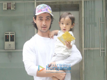 Ayush Sharma spotted with his son at his school in Bandra