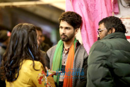 On The Sets Of The Movie Batti Gul Meter Chalu