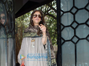 Dimple Kapadia and Karan Kapadia snapped in Mumbai