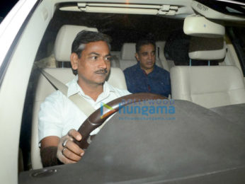 Farhan Akhtar and his mother, Saroj Khan, Ritesh Sidhwani and Farah Khan snapped at Anil Kapoor's house