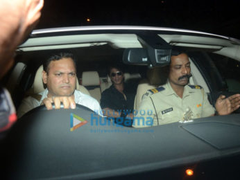 Farhan Akhtar and his mother, Saroj Khan, Ritesh Sidhwani and Farah Khan snapped at Anil Kapoor’s house