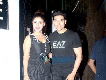 Gurmeet and Debina celebrate their wedding anniversary at Korner House in Bandra
