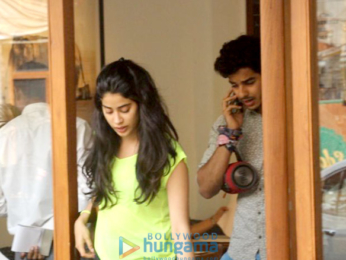 Janhvi Kapoor and Ishaan Khatter spotted at Sequel Cafe in Bandra