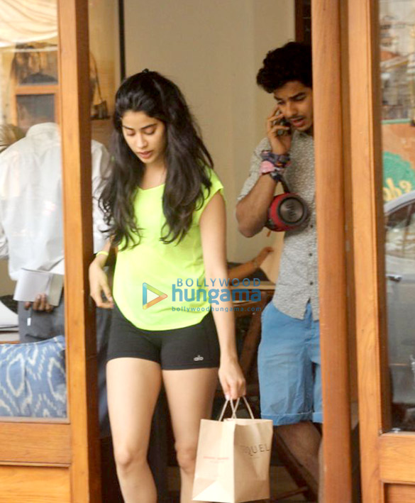 janhvi kapoor and ishaan khatter spotted at sequel cafe in bandra 2