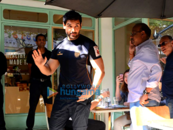 John Abraham spotted at The Kitchen Garden in Bandra