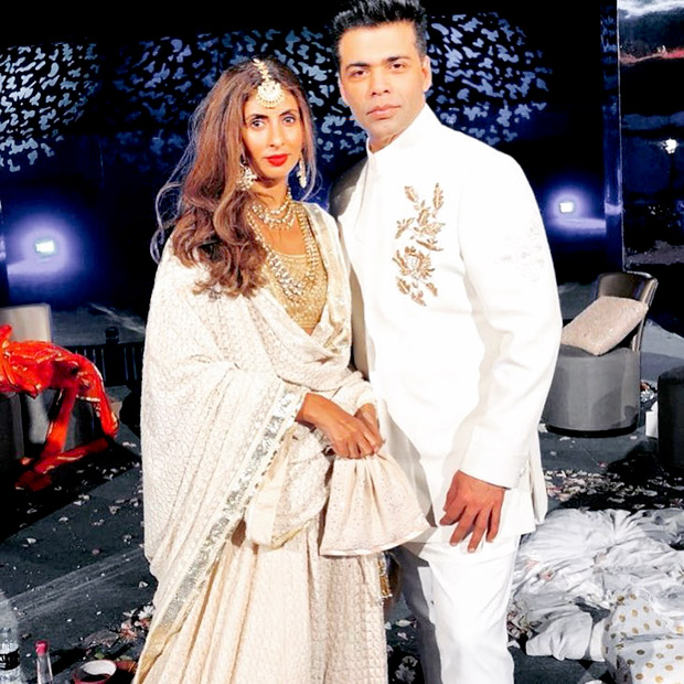Karan Johar and Shweta Bachchan at the at the Mohit Marwah and Antara Motiwala wedding