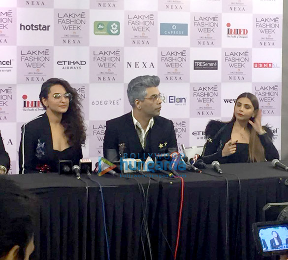 karan johar walks the ramp for shane and falguni peacock 03