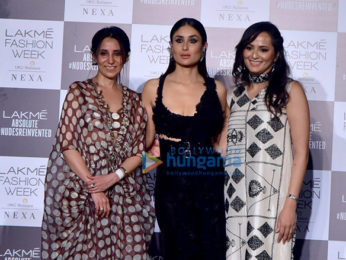 Kareena Kapoor Khan, Sridevi and Janhvi Kapoor snapped at the Lakme Fashion Week 2018 grand finale