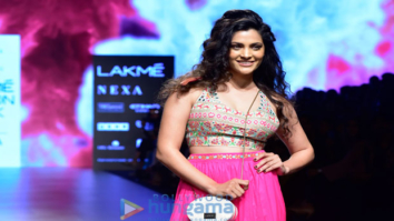 Lakme Fashion Week 2018: Saiyami Kher goes glam in bubblegum pink for Nishka Lulla!