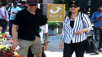 Madhuri Dixit snapped with family in Mumbai