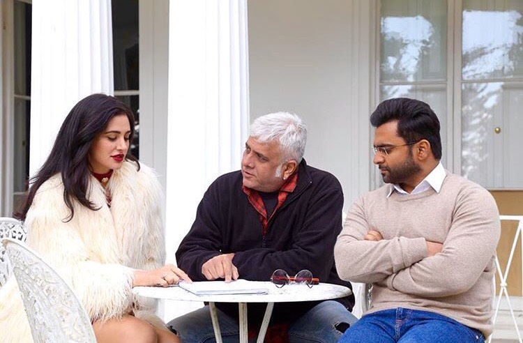 Nargis Fakhri snapped on sets of her horror flick Amaavas