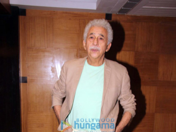Neeraj Pandey and Naseeruddin Shah promote Aiyaary at Sun & Sand, Juhu