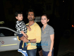 Nikhil Dwivedi snapped with his family in Juhu