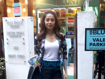 Nushrat Bharucha spotted at BBlunt salon in Bandra
