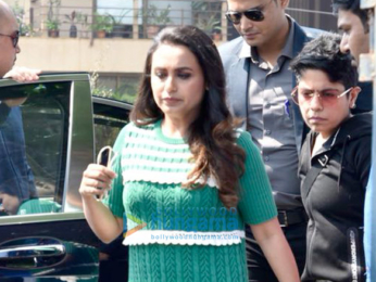 Rani Mukerji snapped at Maneckji Cooper School