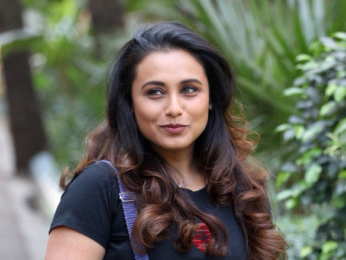 Rani Mukerji snapped during Hichki promotions