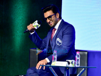 Ranveer Singh attends press conference of Premier League 2018