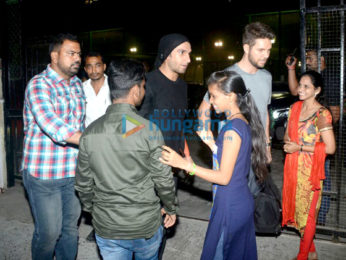 Ranveer Singh snapped at a football ground in Bandra