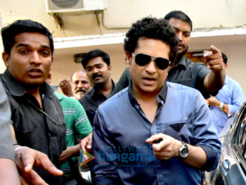 Sachin Tendulkar snapped in Bandra