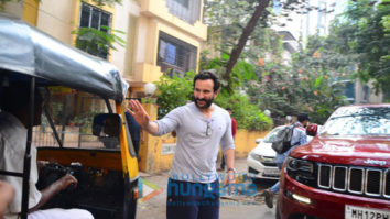 Saif Ali khan spotted after recording session in Bandra