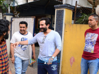 Saif Ali khan spotted after recording session in Bandra