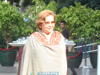 Salim Khan and Helen snapped with Sonali Bendre at BKC