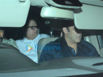 Salman Khan and Ramesh S Taurani snapped at Sridevi's residence