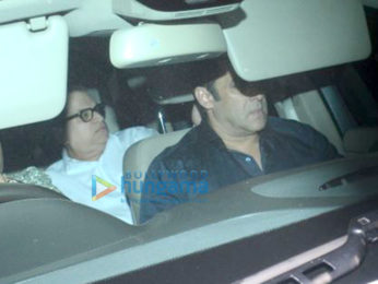 Salman Khan and Ramesh S Taurani snapped at Sridevi's residence