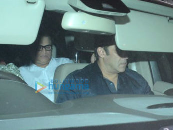 Salman Khan and Ramesh S Taurani snapped at Sridevi's residence